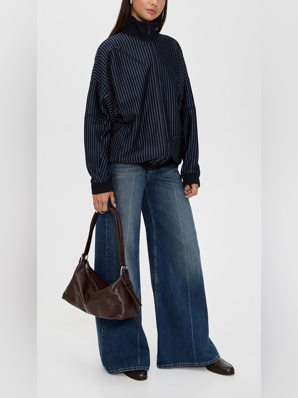 Belted Baguette Shoulder Bag